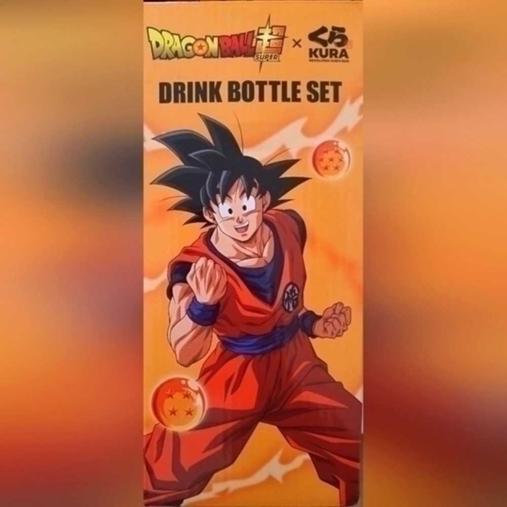 DragonBall Z Drink Bottle X Kura Revolving Sushi Bar Set
